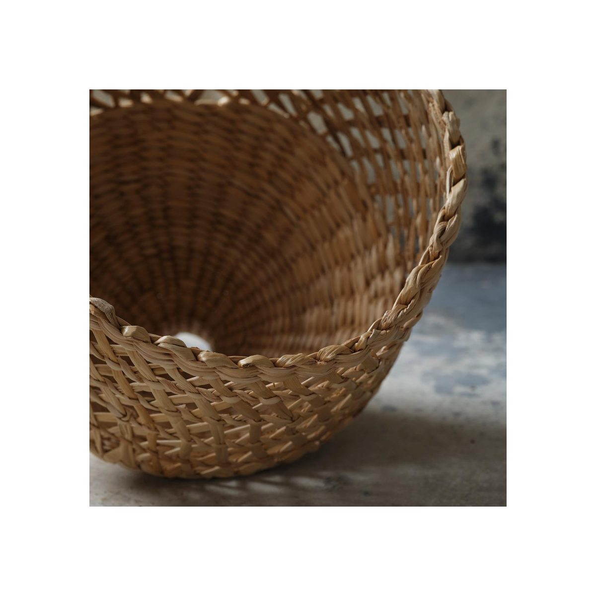Sarkıt Lamba Abajur Başlığı, Muz Lifi, 35 cm – 2. görsel