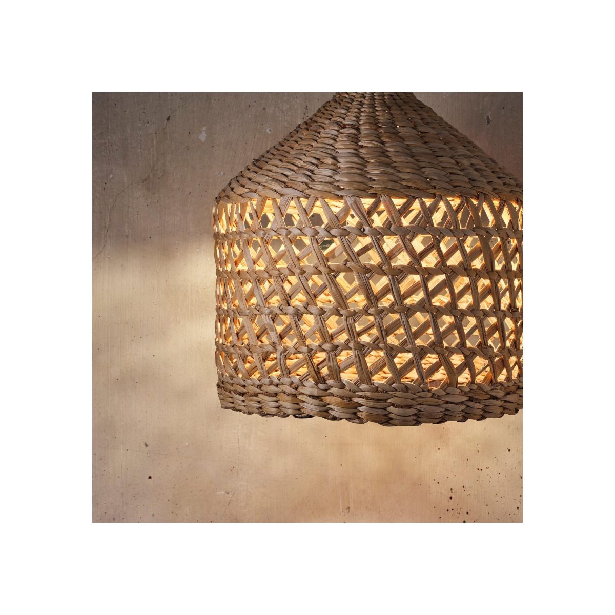 Sarkıt Lamba Abajur Başlığı, Muz Lifi, 35 cm – 4. görsel