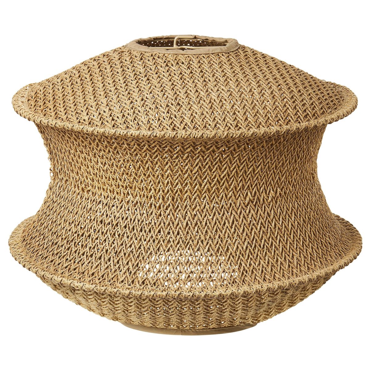 Sarkıt Lamba Abajur Başlığı, Natürel, 45 cm