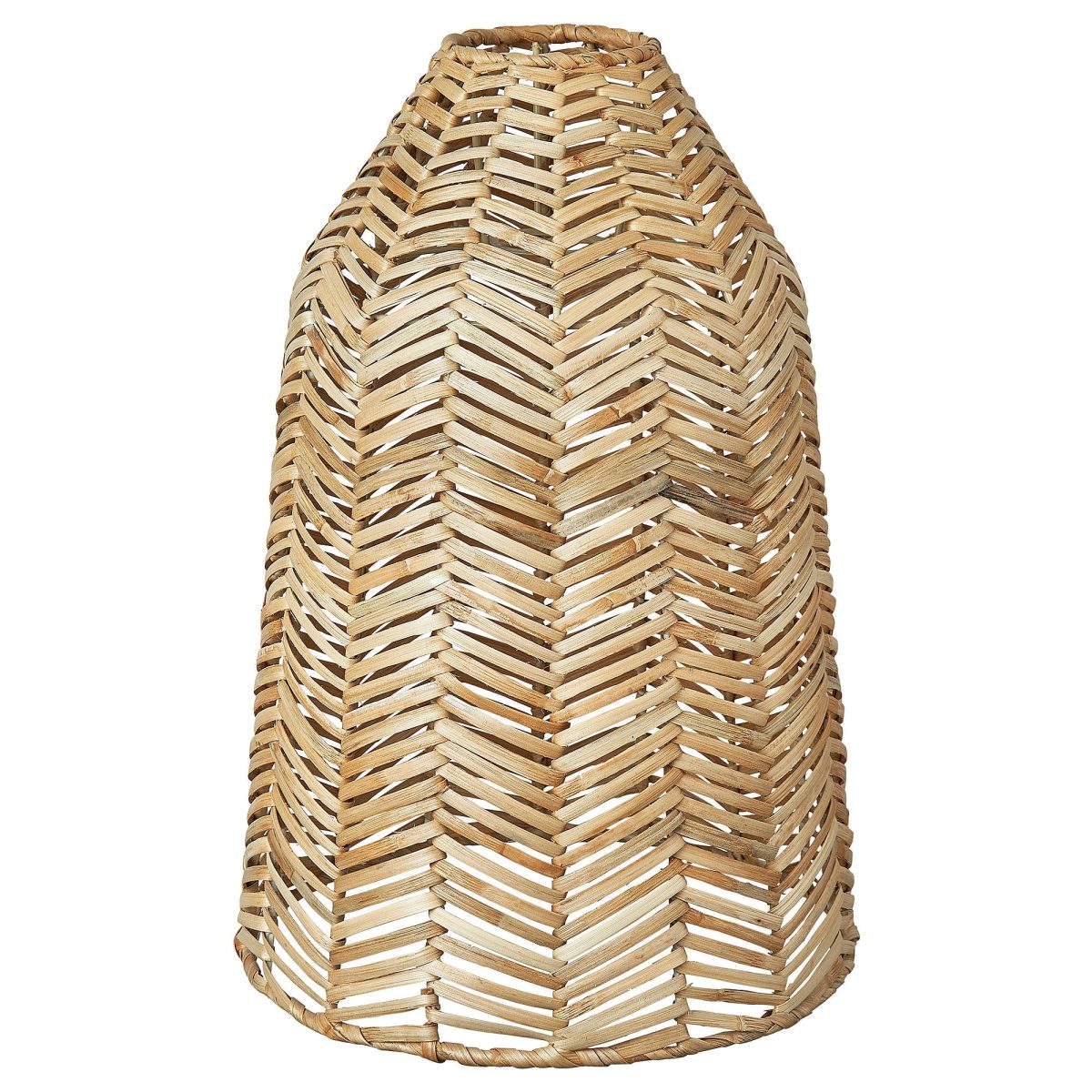 Sarkıt Lamba Abajur Başlığı, Rattan, 29 cm