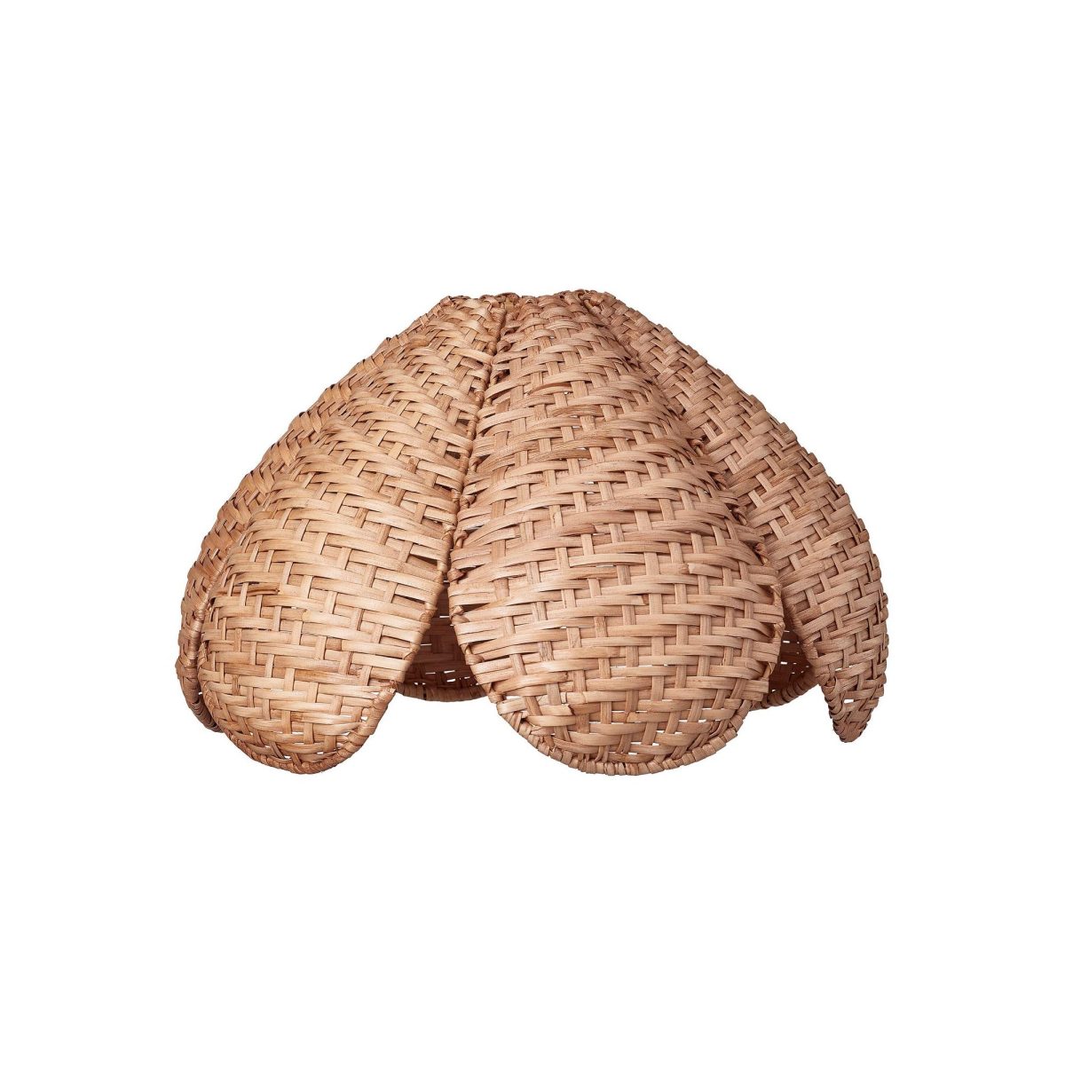 Sarkıt Lamba Abajur Başlığı, Rattan, 45 cm