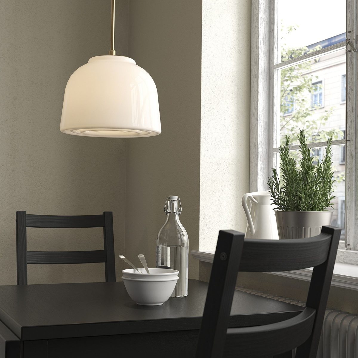 Sarkıt Lamba, Beyaz-Pirinç Rengi, 29 cm – 2. görsel