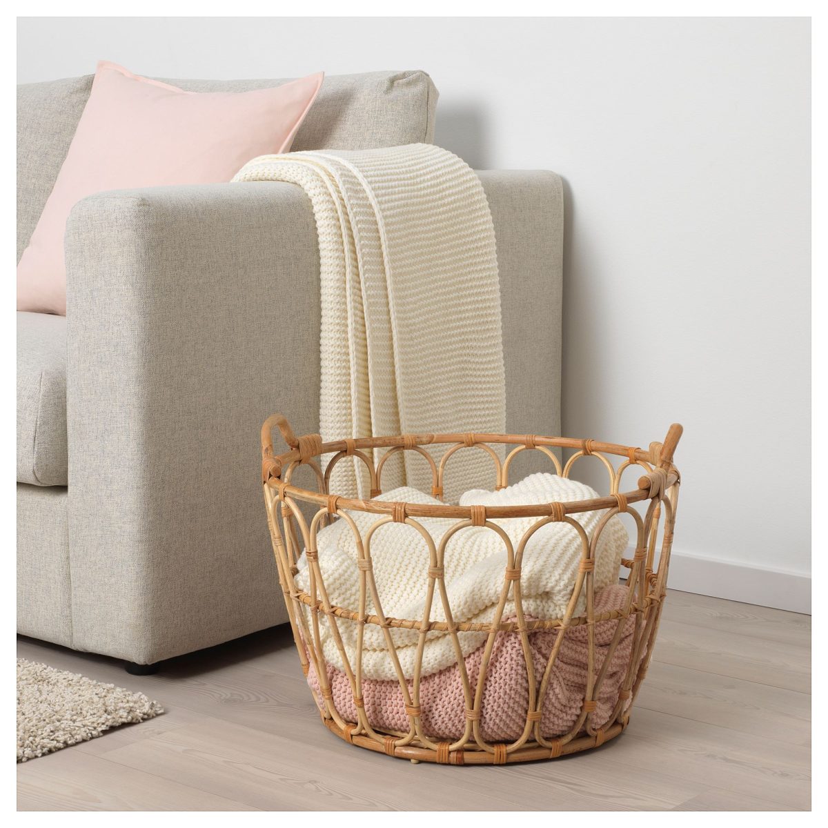 Sepet, Rattan, 54x39 cm – 2. görsel