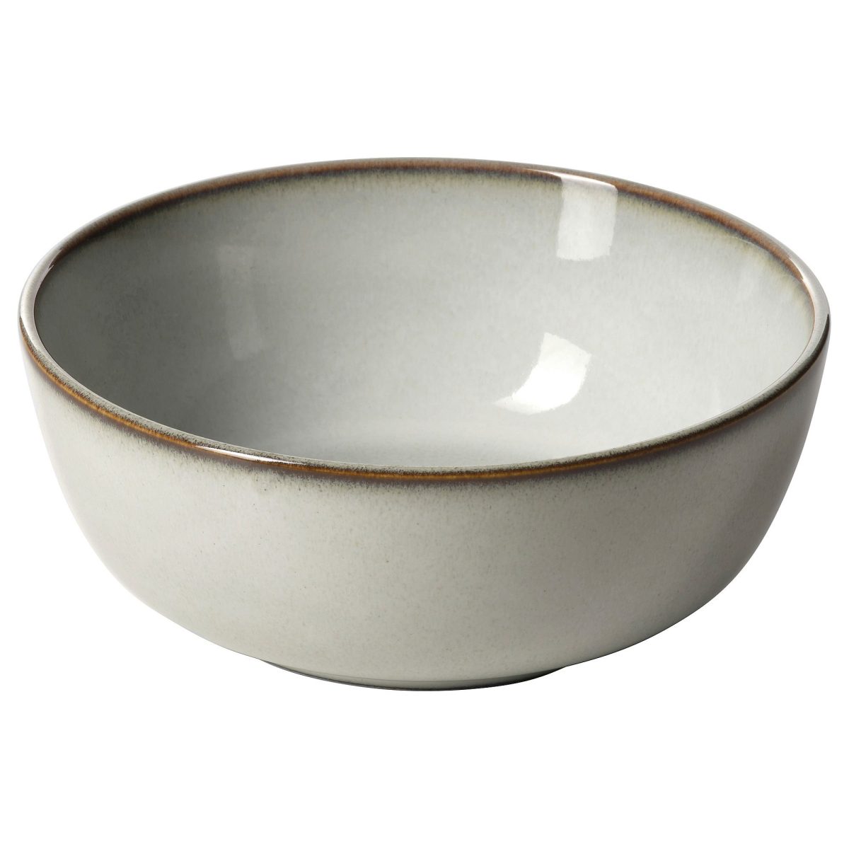 Seramik Kase, Gri, 14 cm