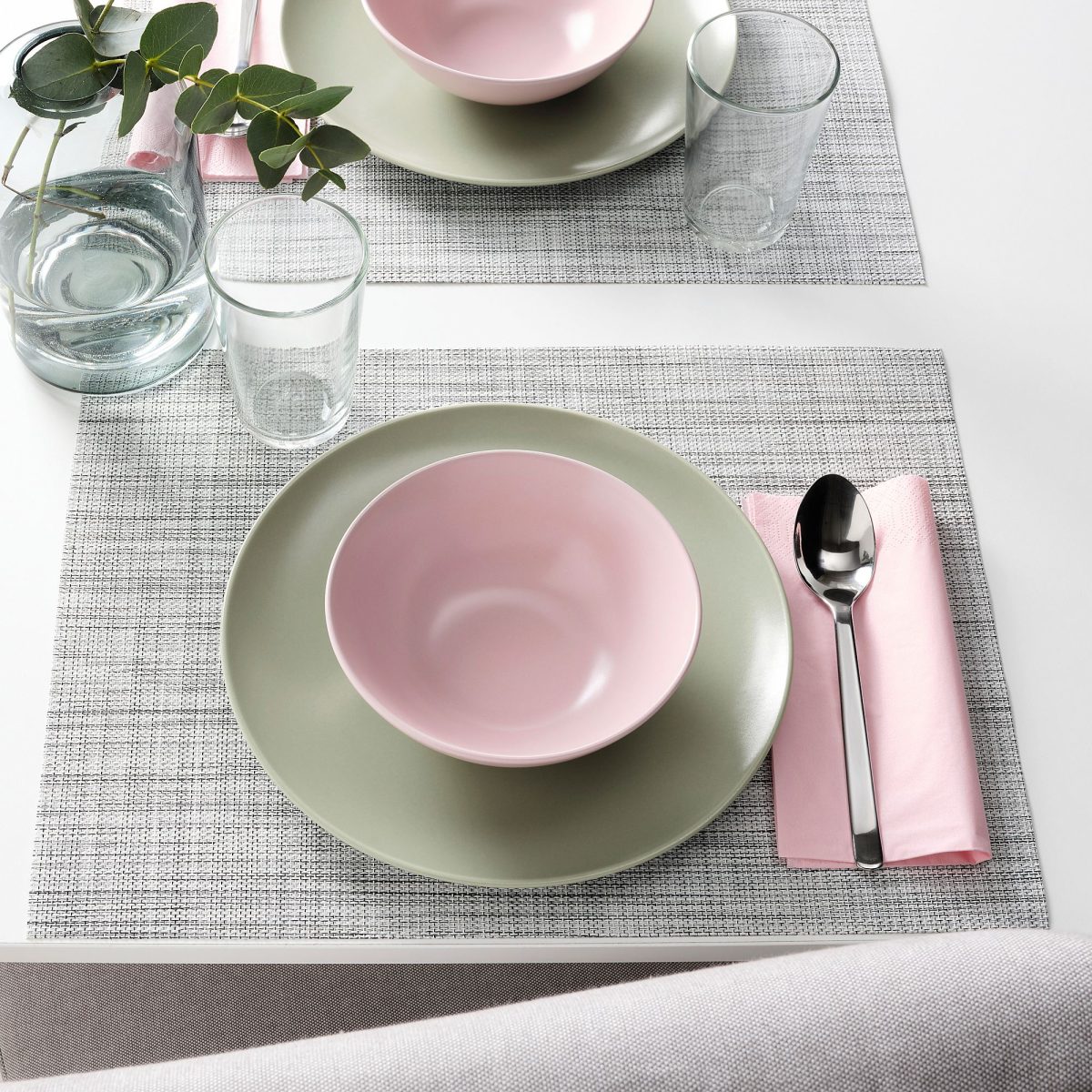 Kase Seti, Mat Açık Pembe, 16 cm, 4 adet – 4. görsel