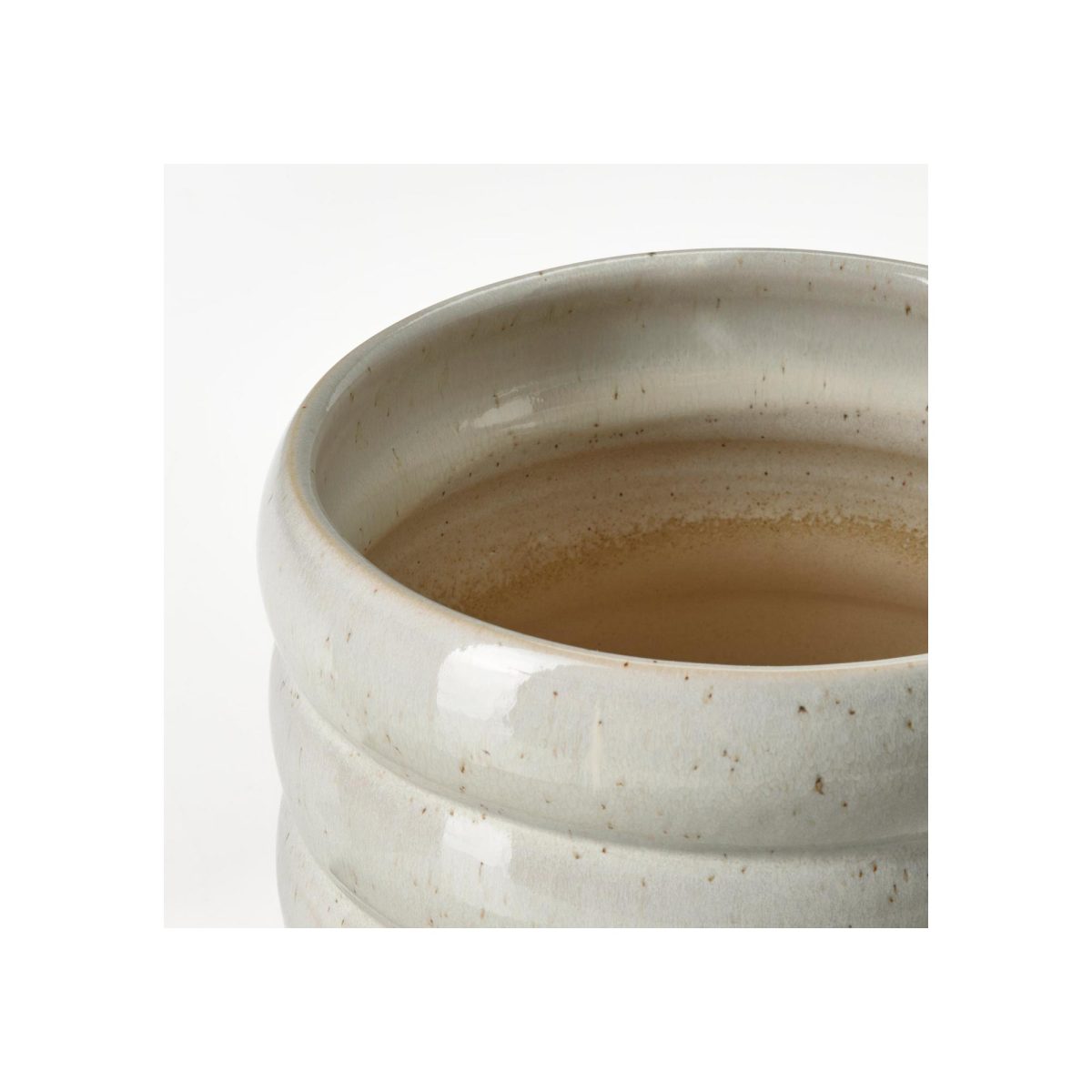 Seramik Saksı, Bej, 12 cm – 2. görsel
