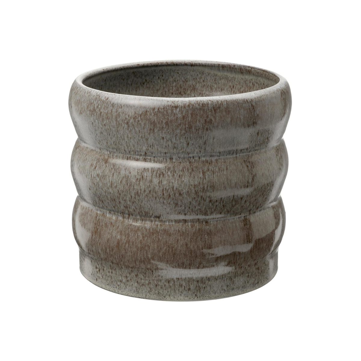 Seramik Saksı, Gri, 15 cm