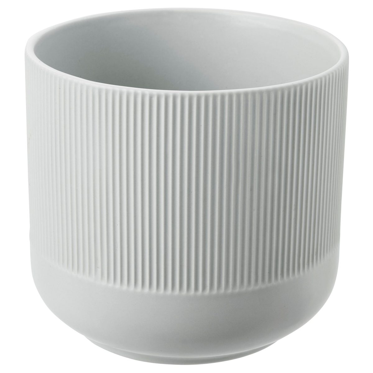 Seramik Saksı, Gri, 15 cm