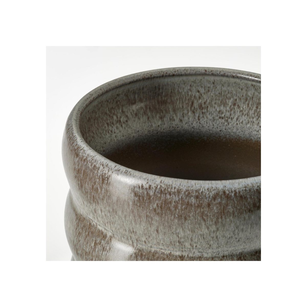 Seramik Saksı, Gri, 15 cm – 4. görsel