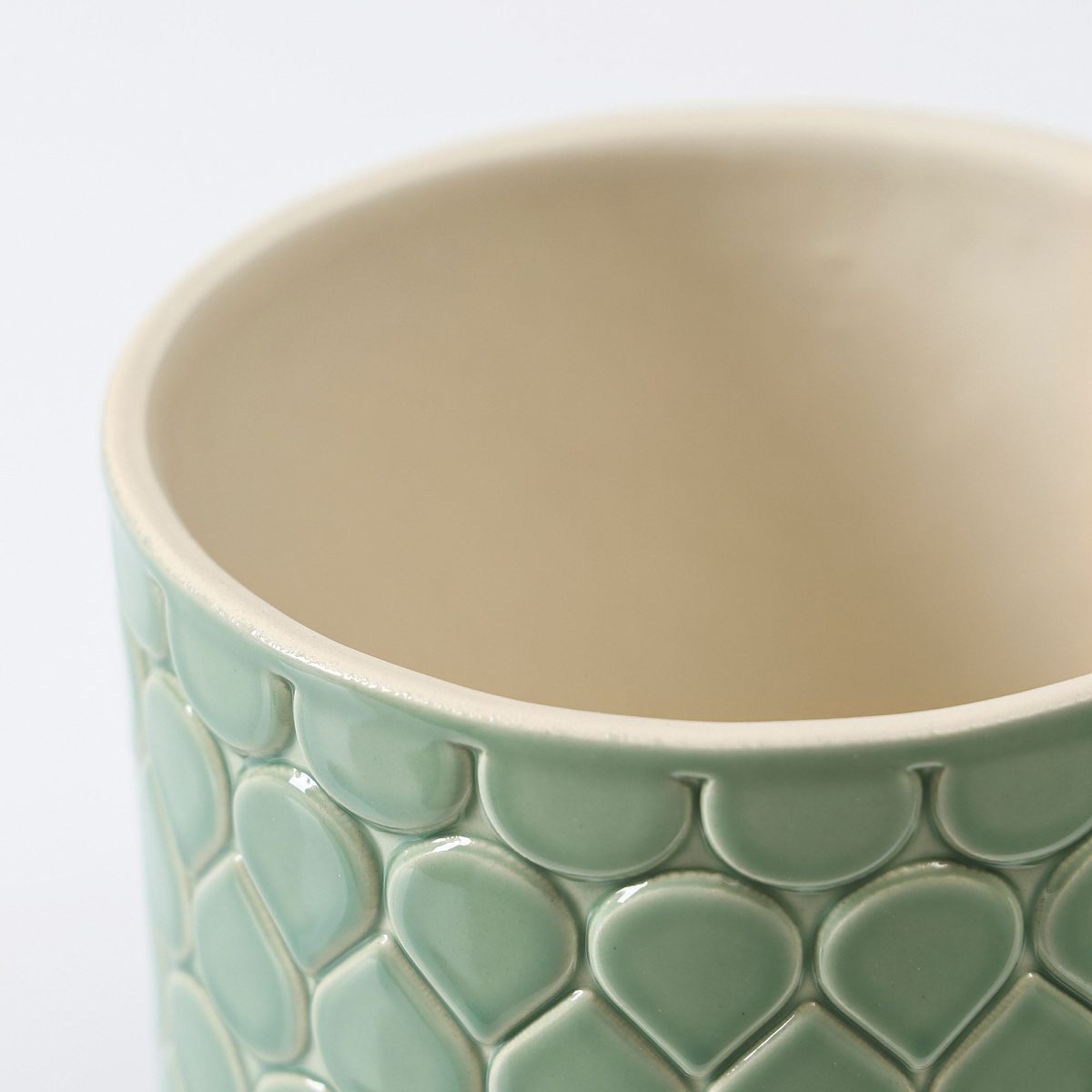 Seramik Saksı, Yeşil, 12 cm – 2. görsel