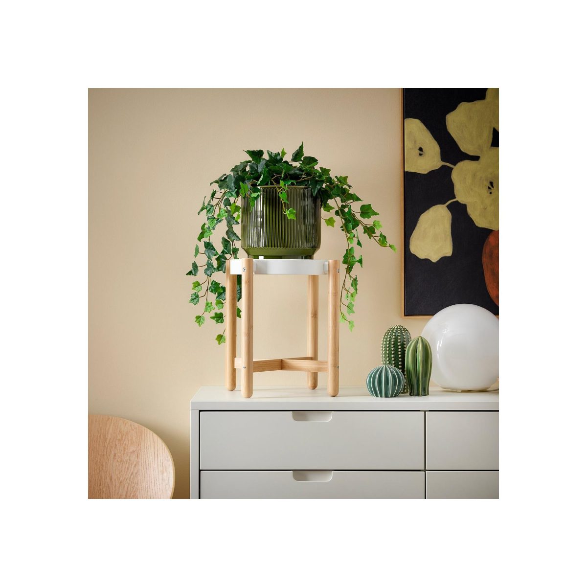 Seramik Saksı, Yeşil, 19 cm – 2. görsel