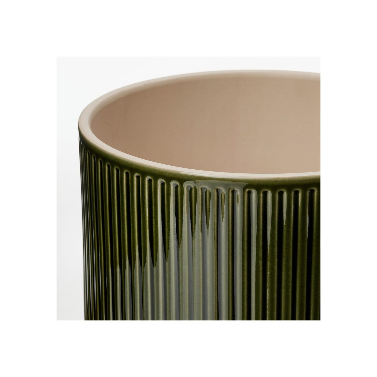 Seramik Saksı, Yeşil, 19 cm – 4. görsel