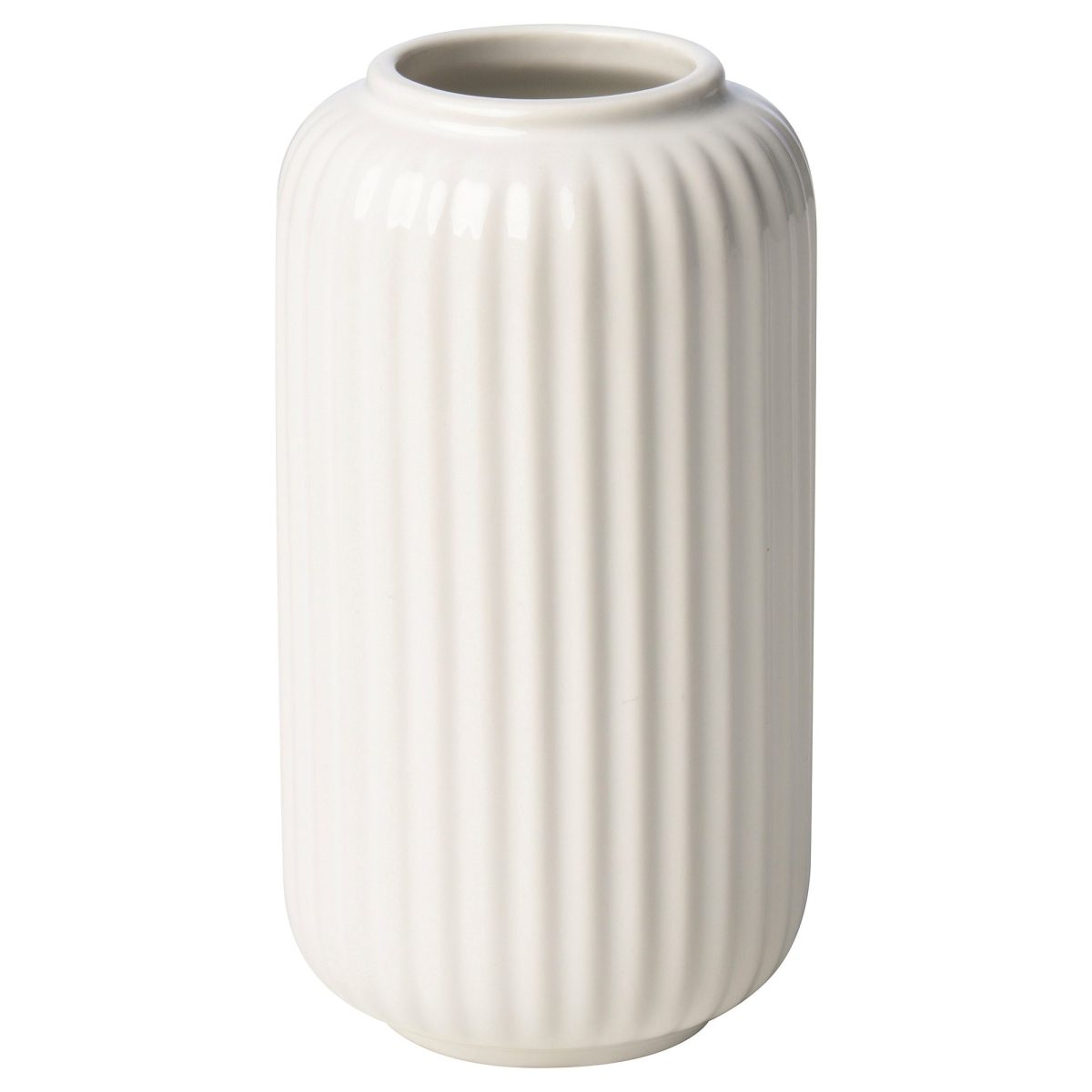 Seramik Saksı, Beyaz, 12 cm