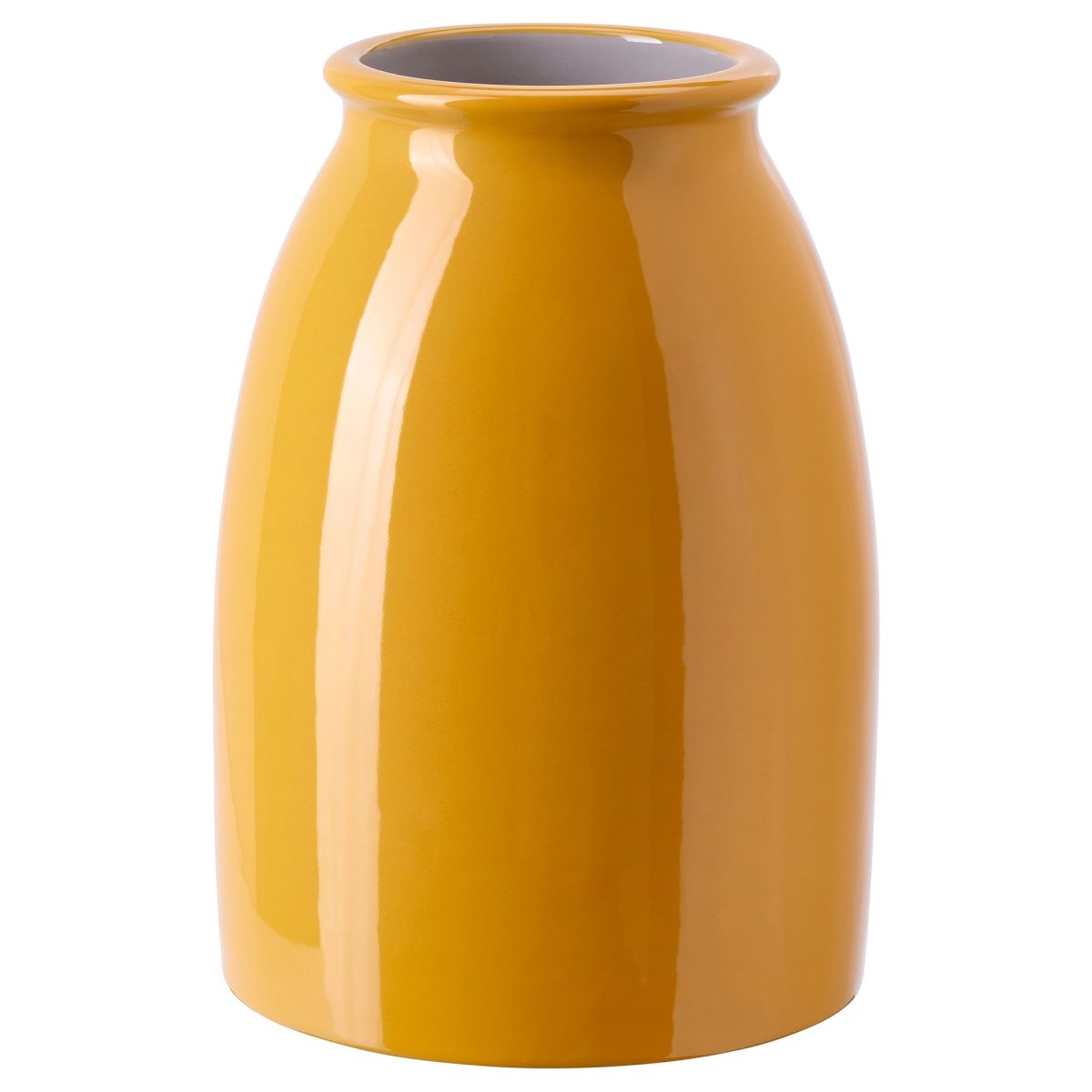 Vazo, Parlak Sarı, 21 cm