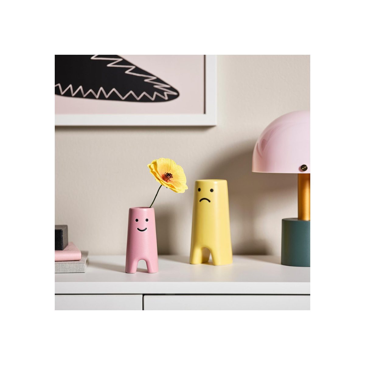 Seramik Vazo, Pembe, 10 cm – 3. görsel