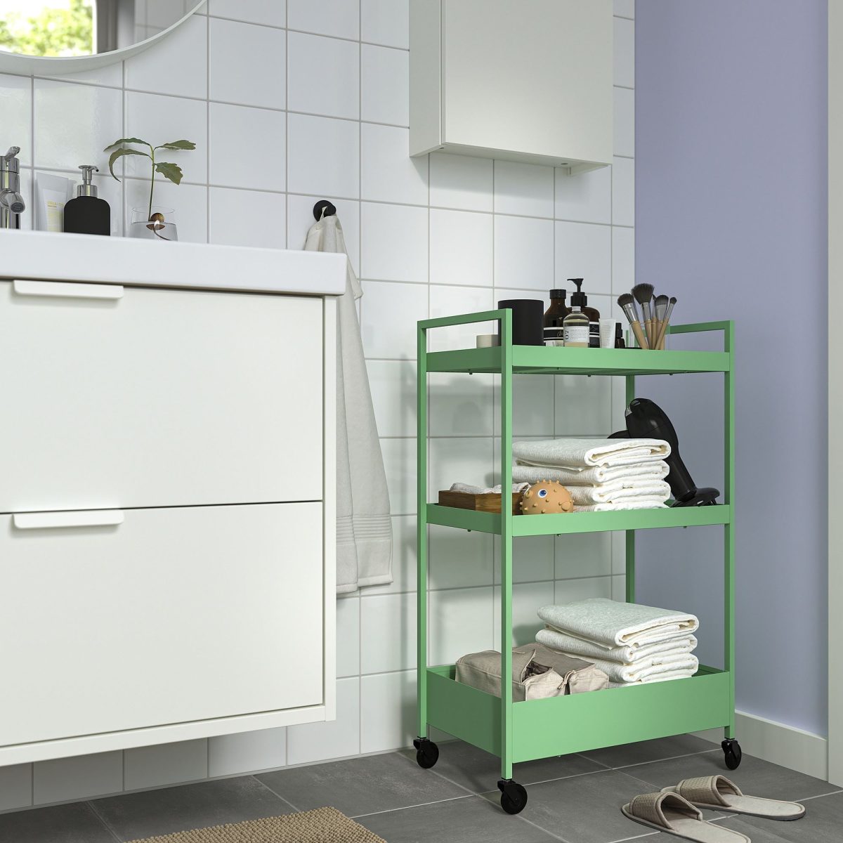 Servis Arabası, Açık Yeşil, 50,5x30x83 cm – 3. görsel