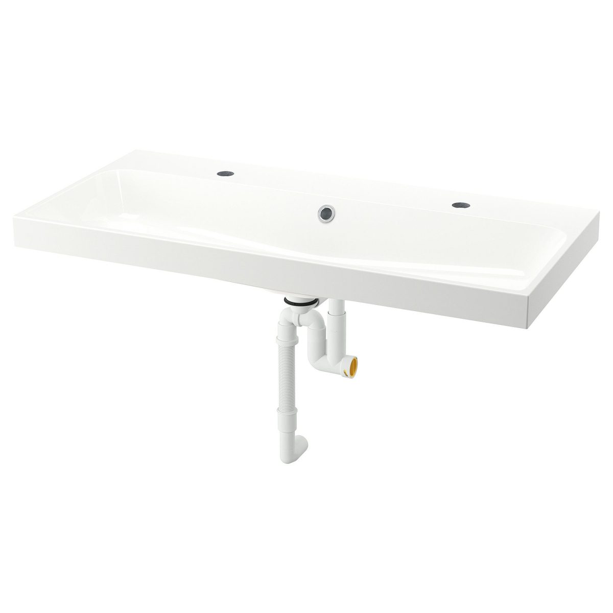 Sifonlu Lavabo, Beyaz, 100x48 cm