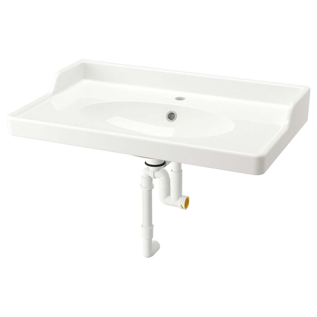 Sifonlu Lavabo, Beyaz, 82x49 cm