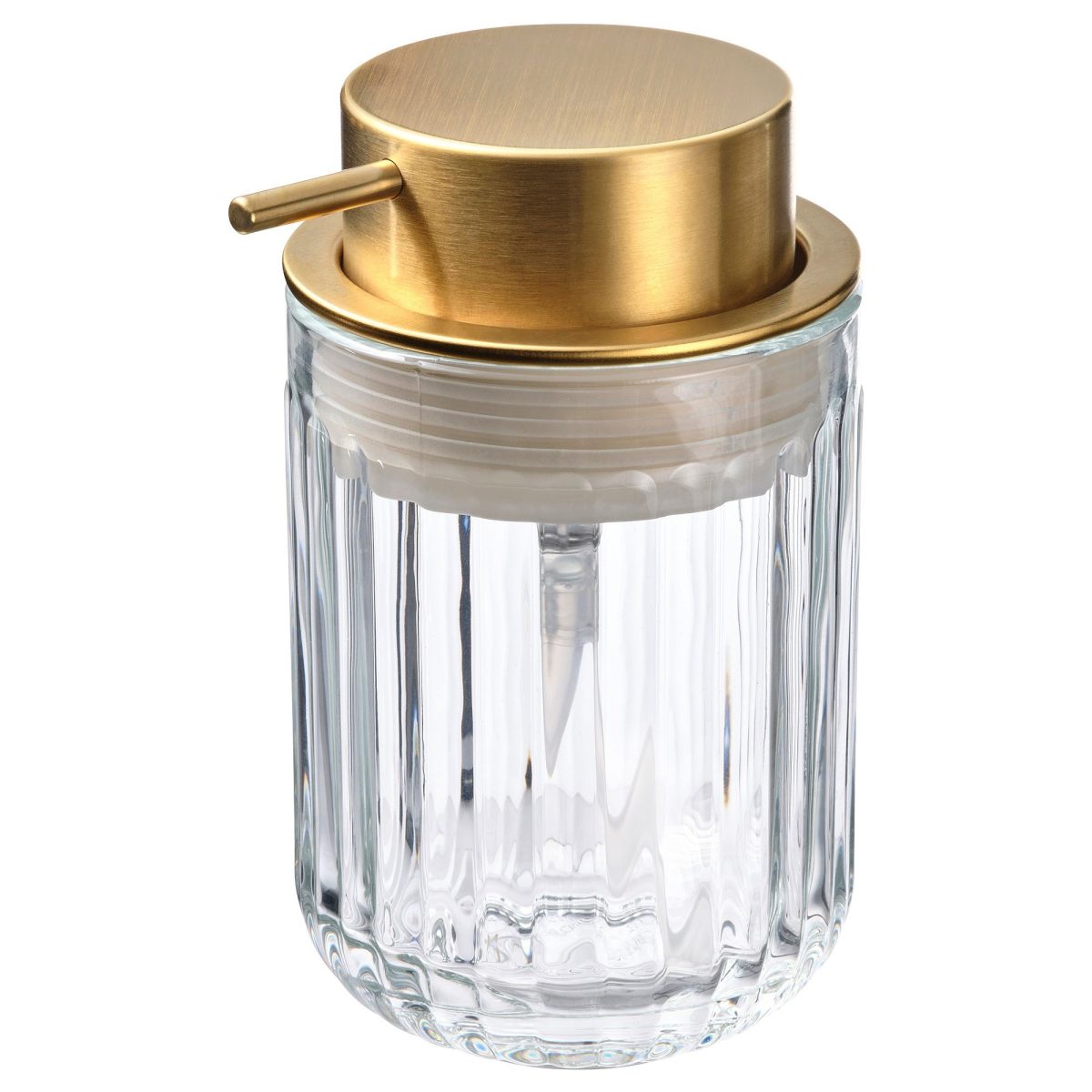 Sıvı Sabunluk, Cam-Altın Rengi, 350 ml