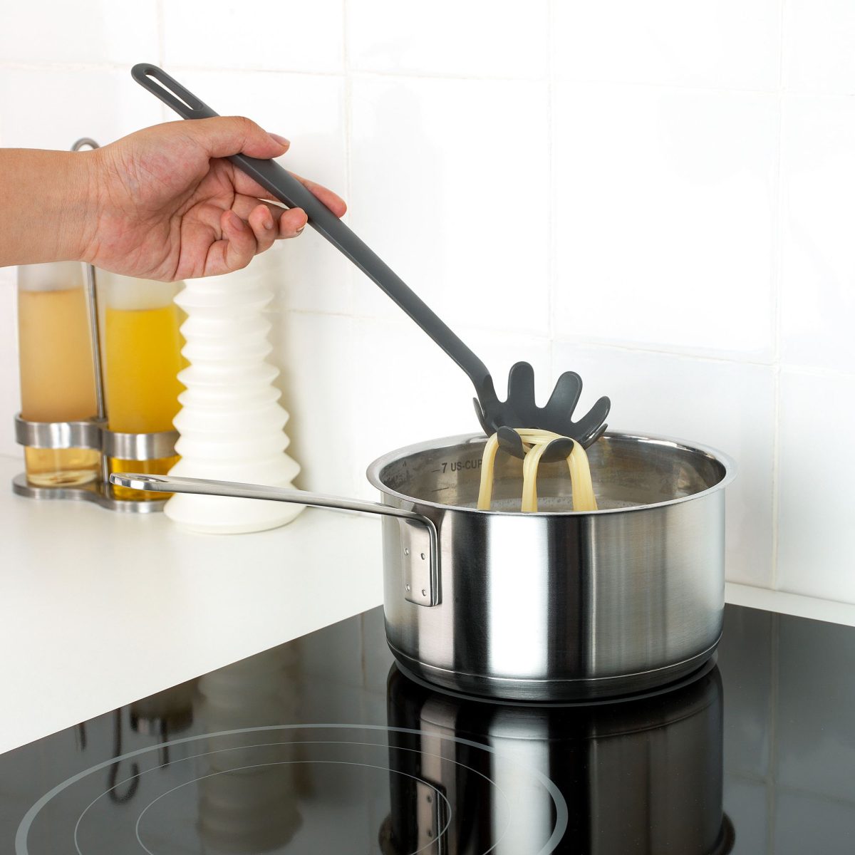 Spagetti Kepçesi, Gri, 31 cm – 2. görsel