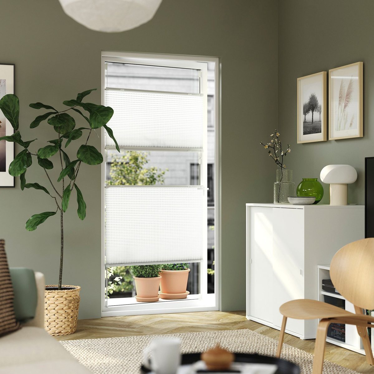Stor Perde, Beyaz, 100x130 cm, Işık Filtreleyici, Polyester – 4. görsel