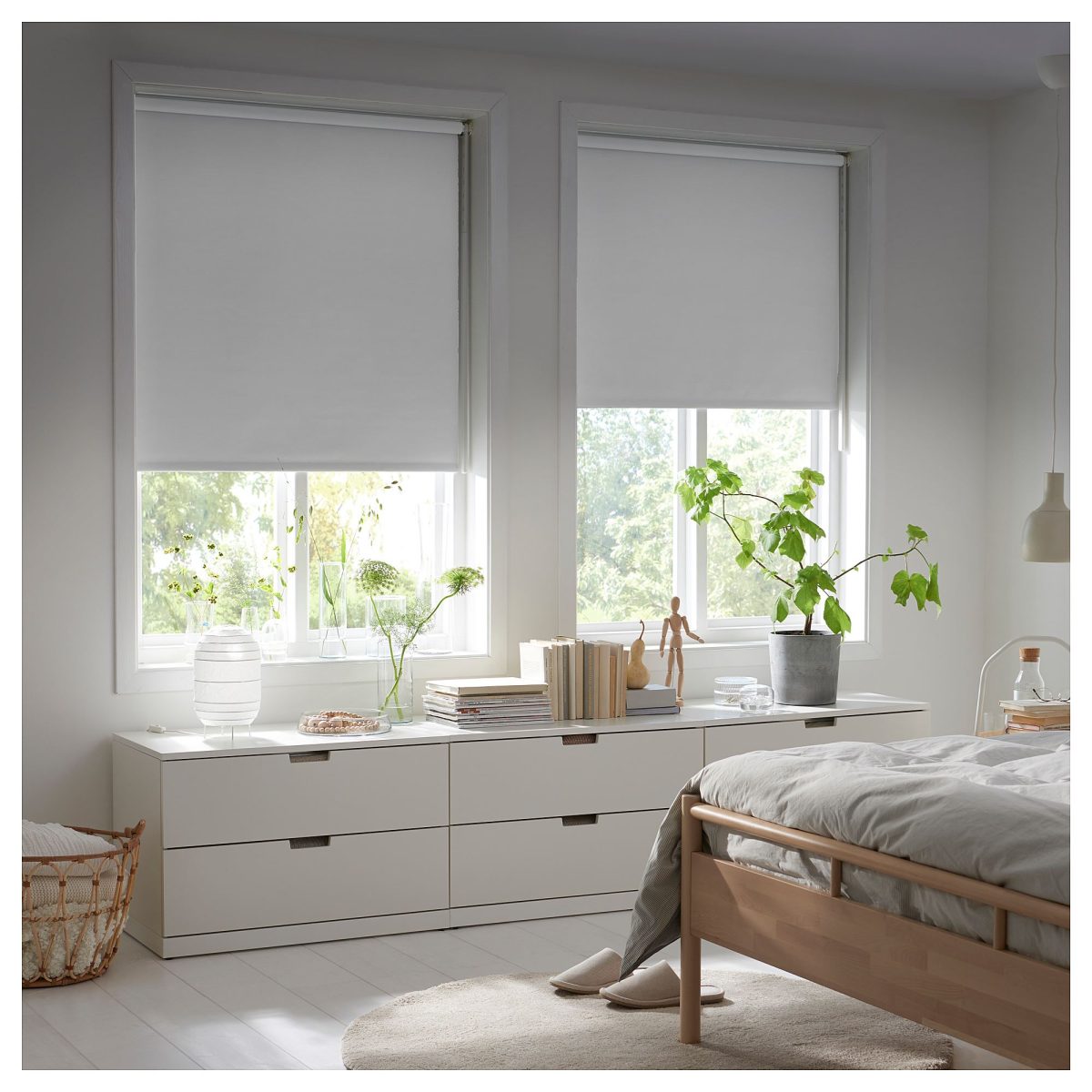 Stor Perde, Beyaz, 160x195 cm, Karartma Perde, Polyester – 2. görsel