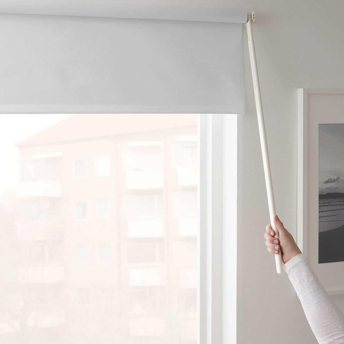 Stor Perde, Beyaz, 160x195 cm, Karartma Perde, Polyester – 4. görsel