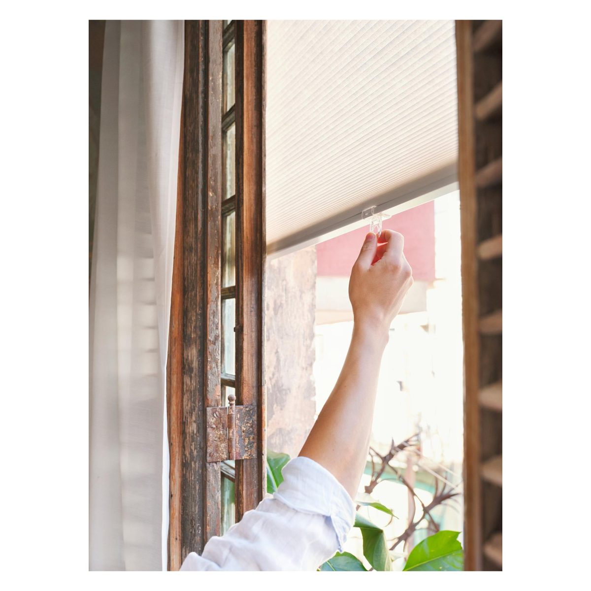 Stor Perde, Beyaz, 60x155 cm, Işık Filtreleyici, Polyester – 3. görsel