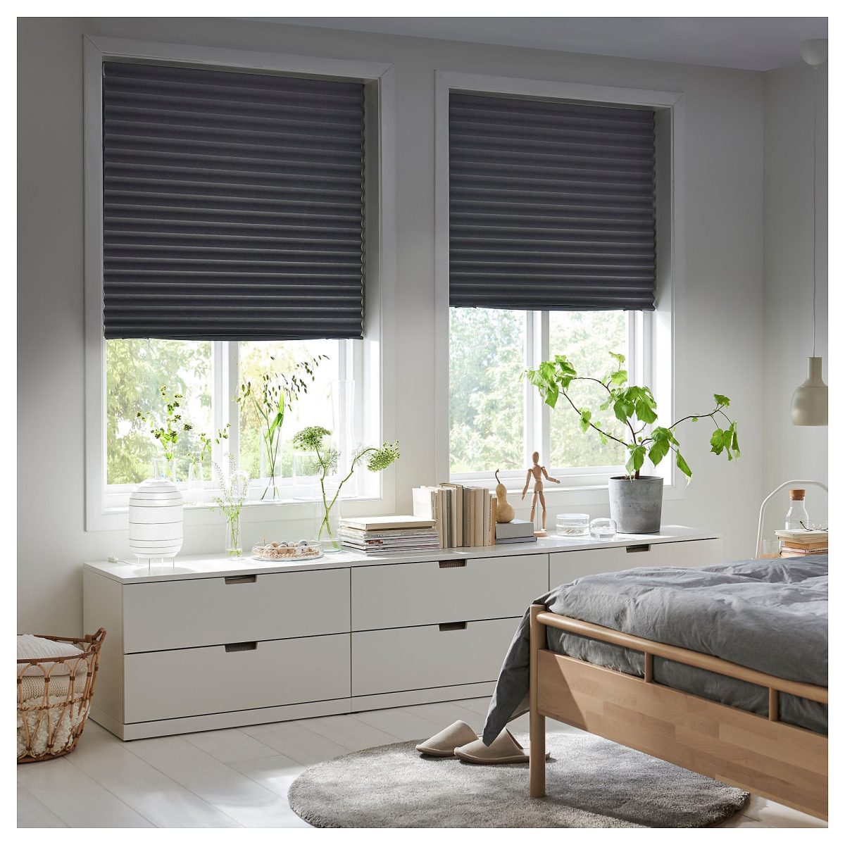 Stor Perde, Koyu Gri, 100x190 cm, Karartma Perde, Polyester – 2. görsel