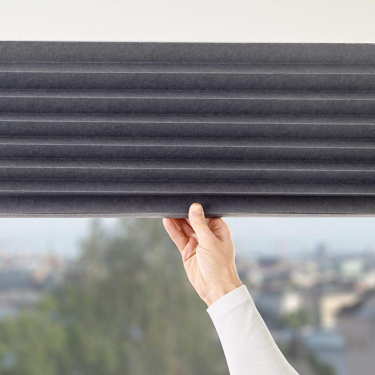 Stor Perde, Koyu Gri, 100x190 cm, Karartma Perde, Polyester – 4. görsel