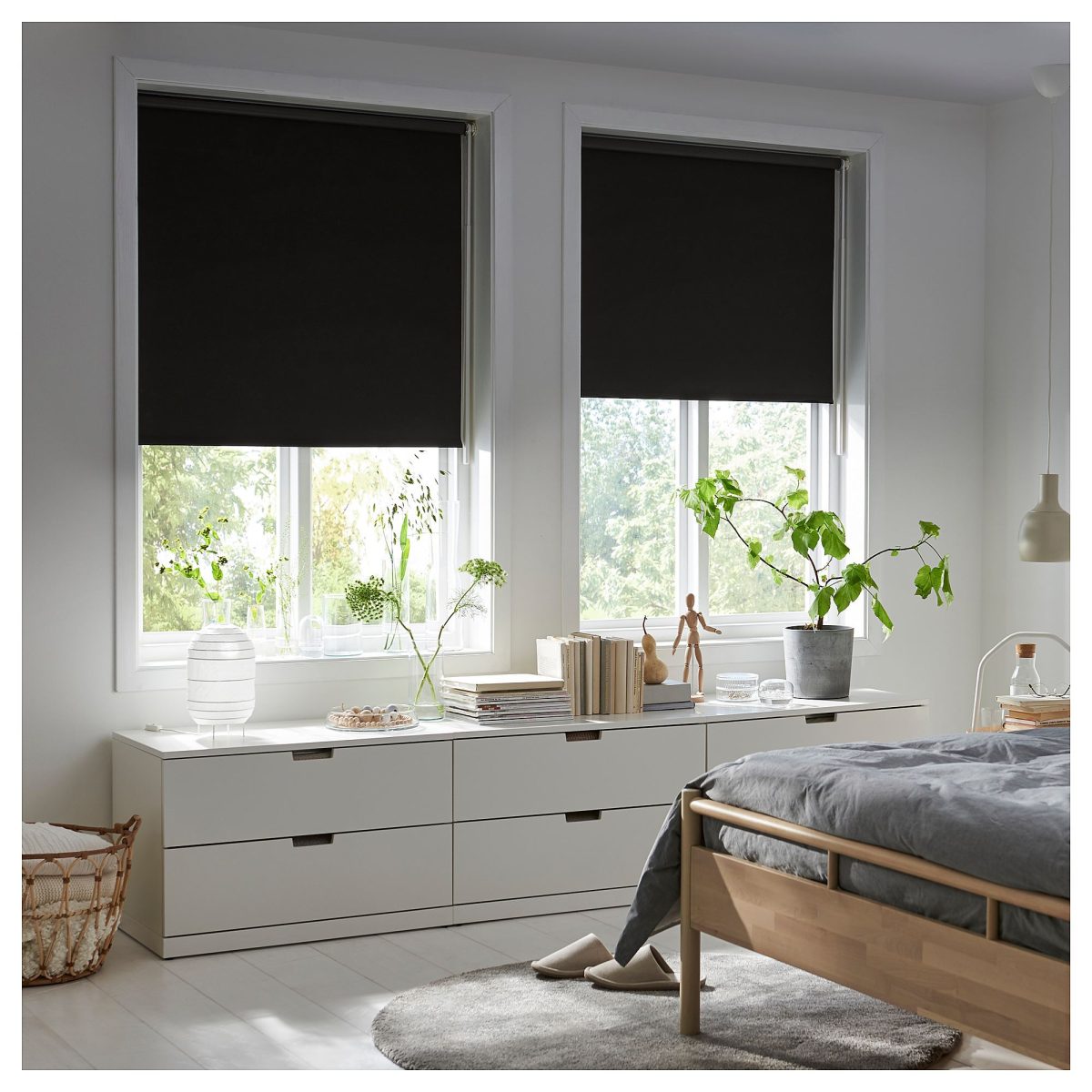 Stor Perde, Siyah, 120x195 cm, Karartma Perde, Polyester – 2. görsel