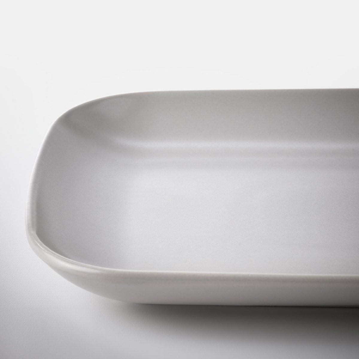 Tabak Seti, Mat Açık Gri, 30x18 cm, 4 adet – 4. görsel