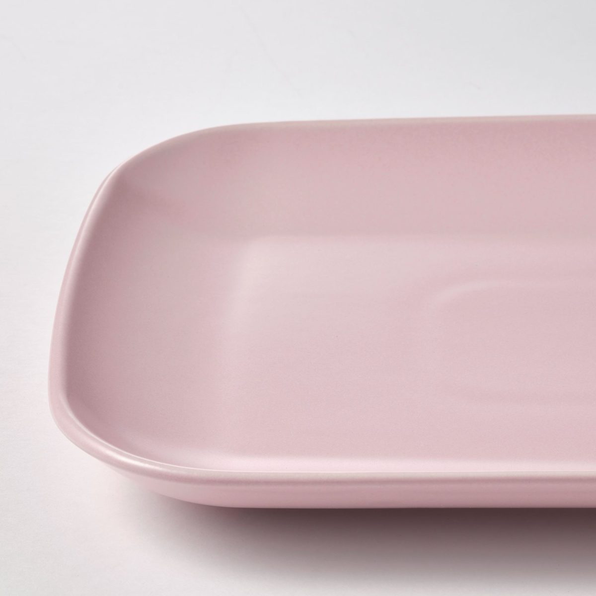 Tabak Seti, Mat Açık Pembe, 30x18 cm, 4 adet – 2. görsel