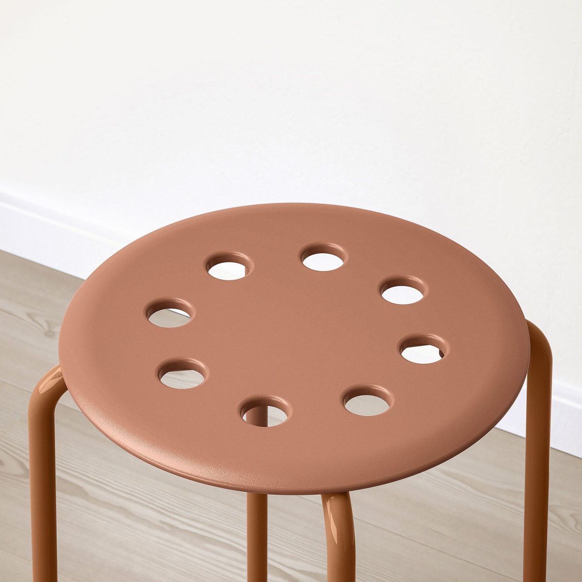 Tabure, Kırmızı-Kahverengi, 45 cm – 3. görsel