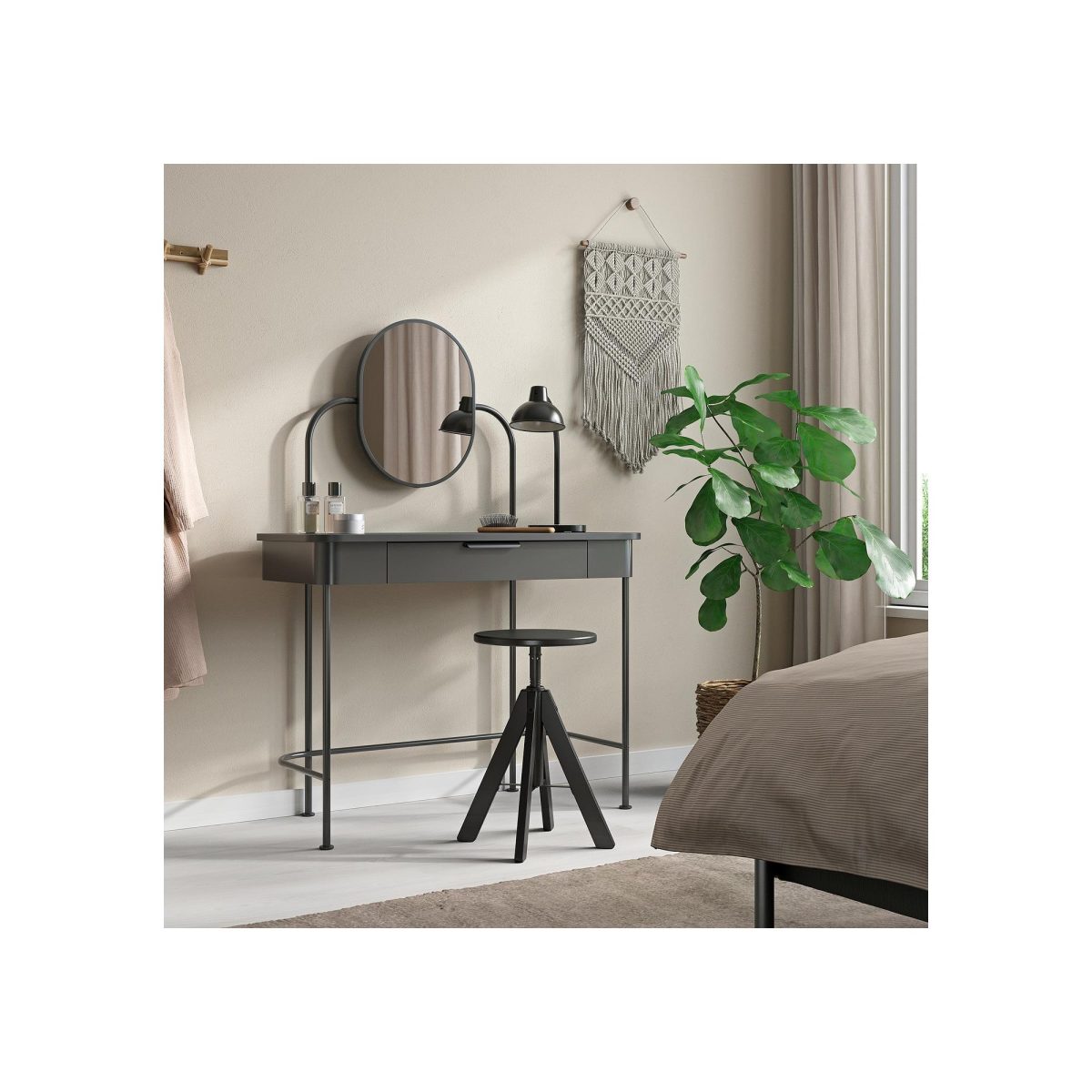 Tabure, Siyah, 44-55 cm – 3. görsel