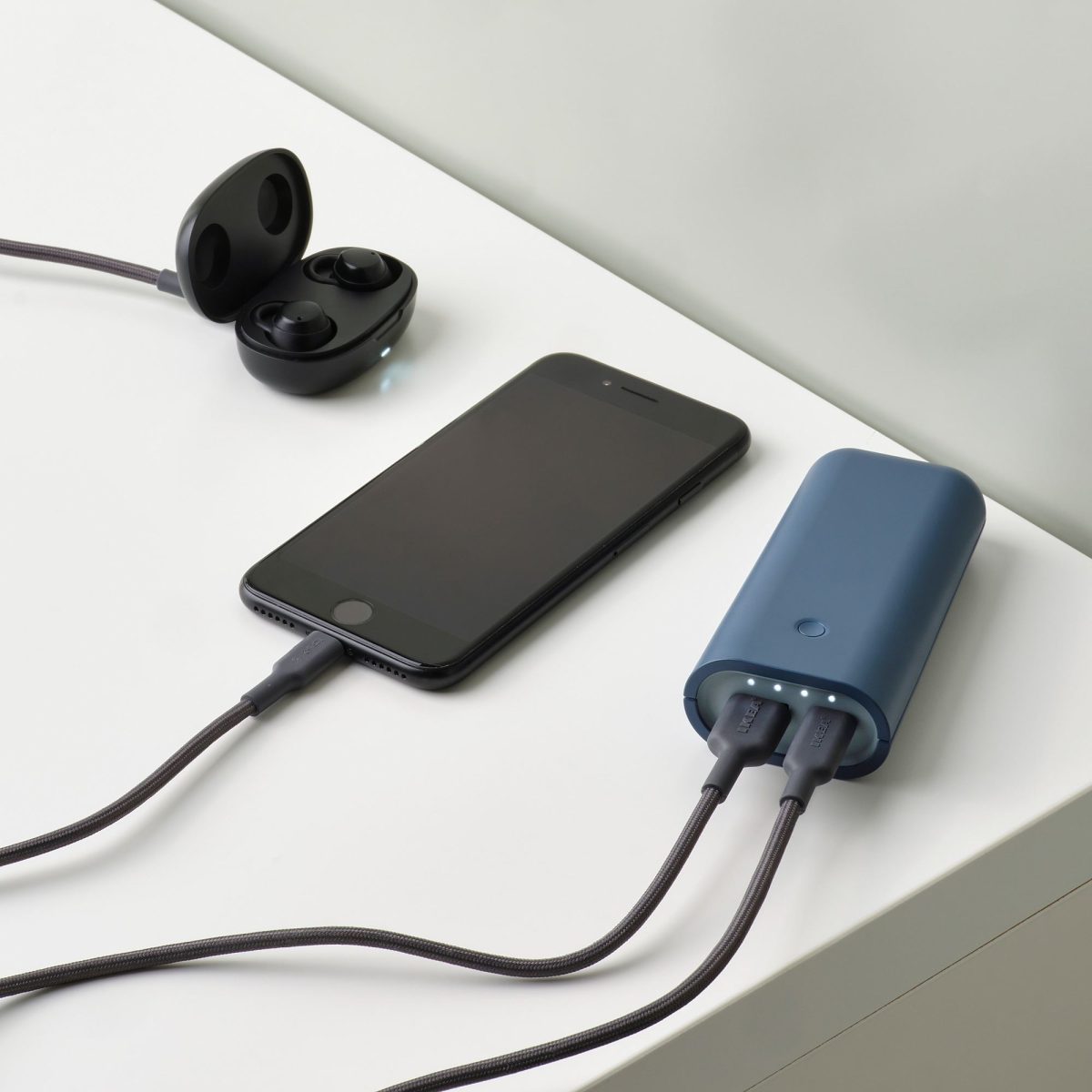 Taşınabilir Şarj Cihazı, Mavi, 5200 mAh – 3. görsel