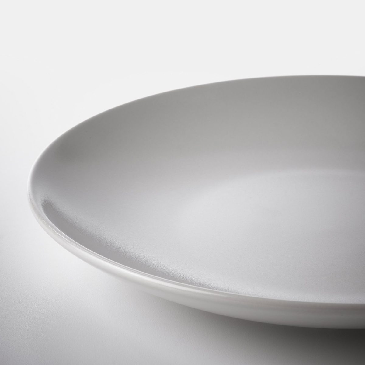 Tatlı Tabağı, Mat Açık Gri, 20 cm – 2. görsel