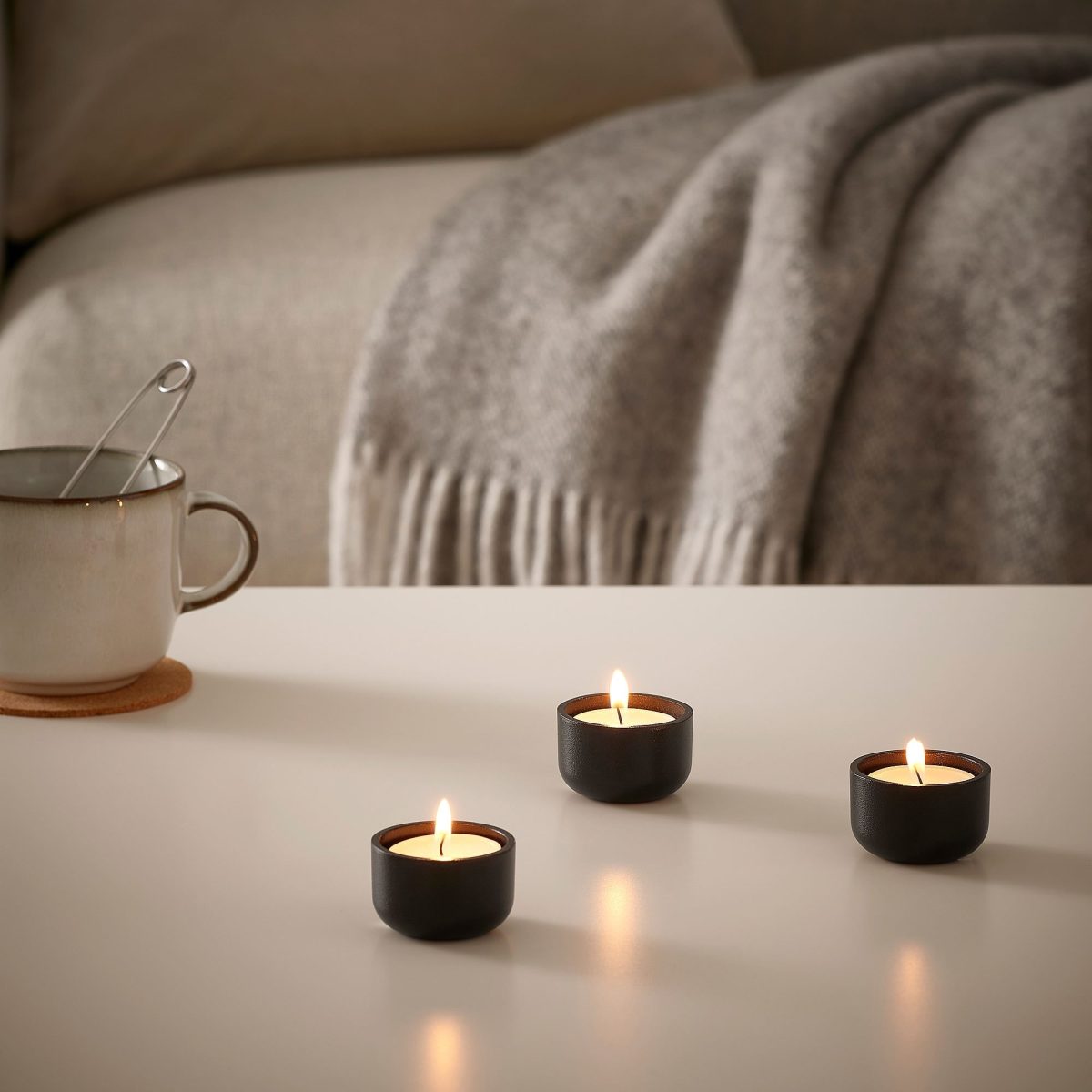 Tealight Mum, Beyaz, 6 saat, 36 adet – 4. görsel