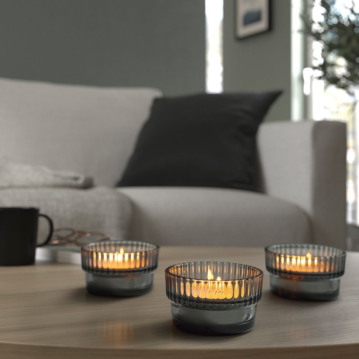 Tealight Mum, Beyaz, 9 saat, 24 adet – 2. görsel