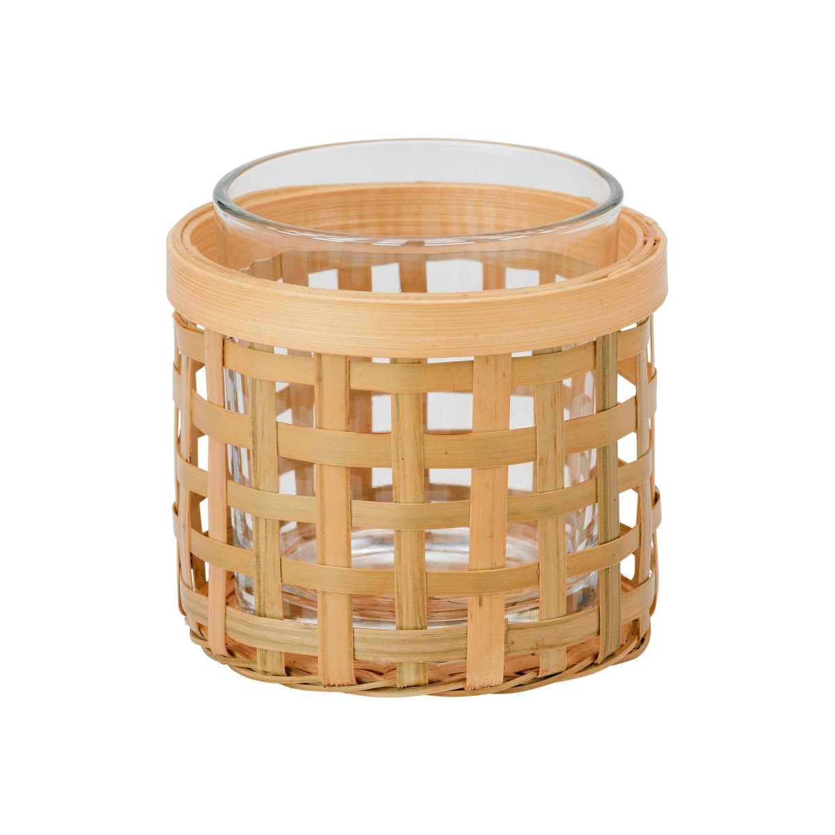 Tealight Mumluk, Bambu, 8 cm