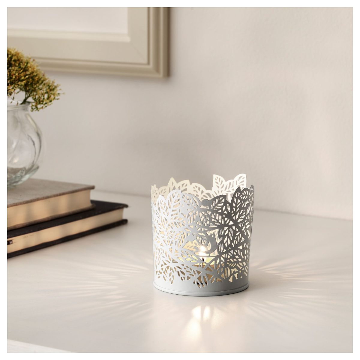 Tealight Mumluk, Beyaz, 8 cm – 3. görsel