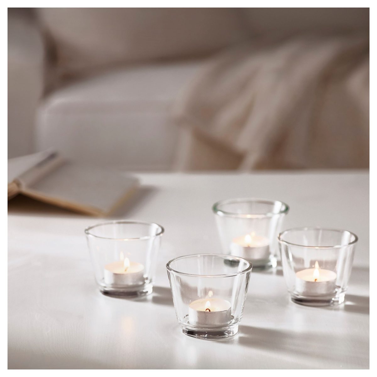 Tealight Mumluk, Cam, Gıda Servisi için Kullanılabilir – 2. görsel