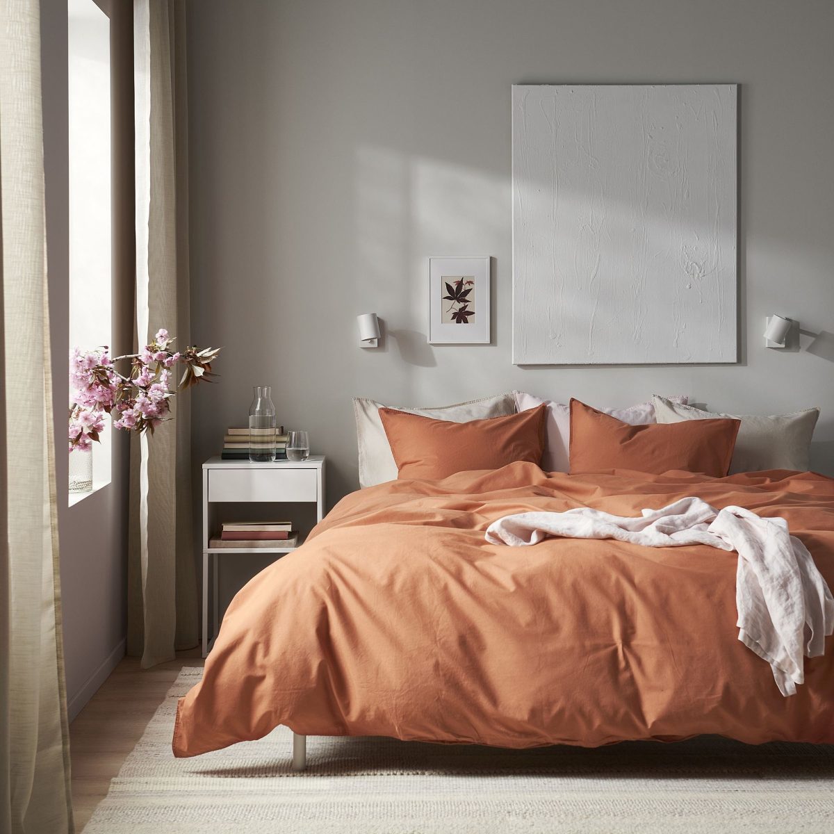 Tek Kişilik Nevresim Seti, Kırmızı-Kahverengi, 150x200/50x60 cm – 2. görsel