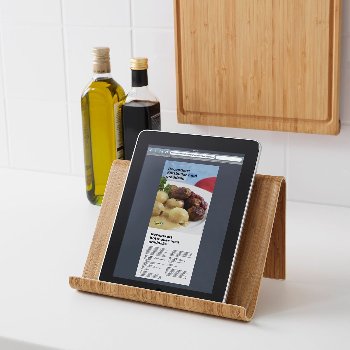Telefon/Tablet Standı, Bambu, 26x17 cm – 2. görsel