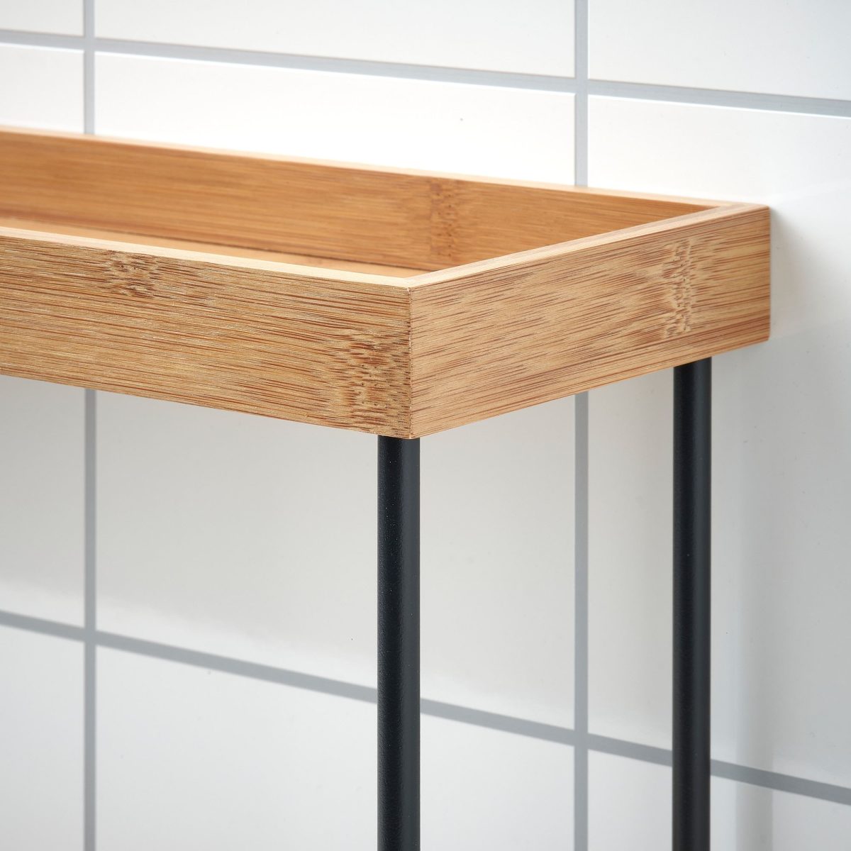 Tezgah Üstü Düzenleyici, Metal-Bambu, 38x13x28 cm – 3. görsel