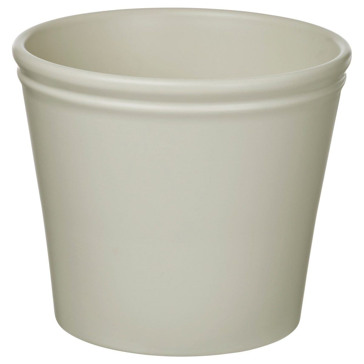 Toprak Saksı, Açık Gri-Bej, 19 cm