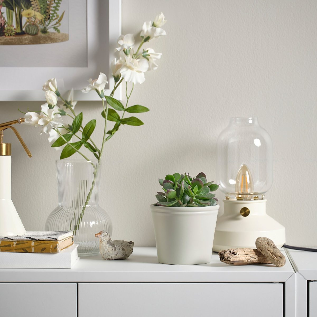 Toprak Saksı, Açık Gri-Bej, 9 cm – 3. görsel