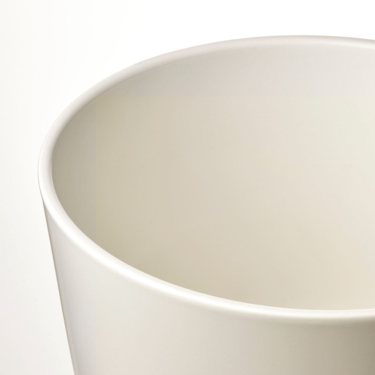 Toprak Saksı, Beyaz, 24 cm, İç Mekan – 3. görsel