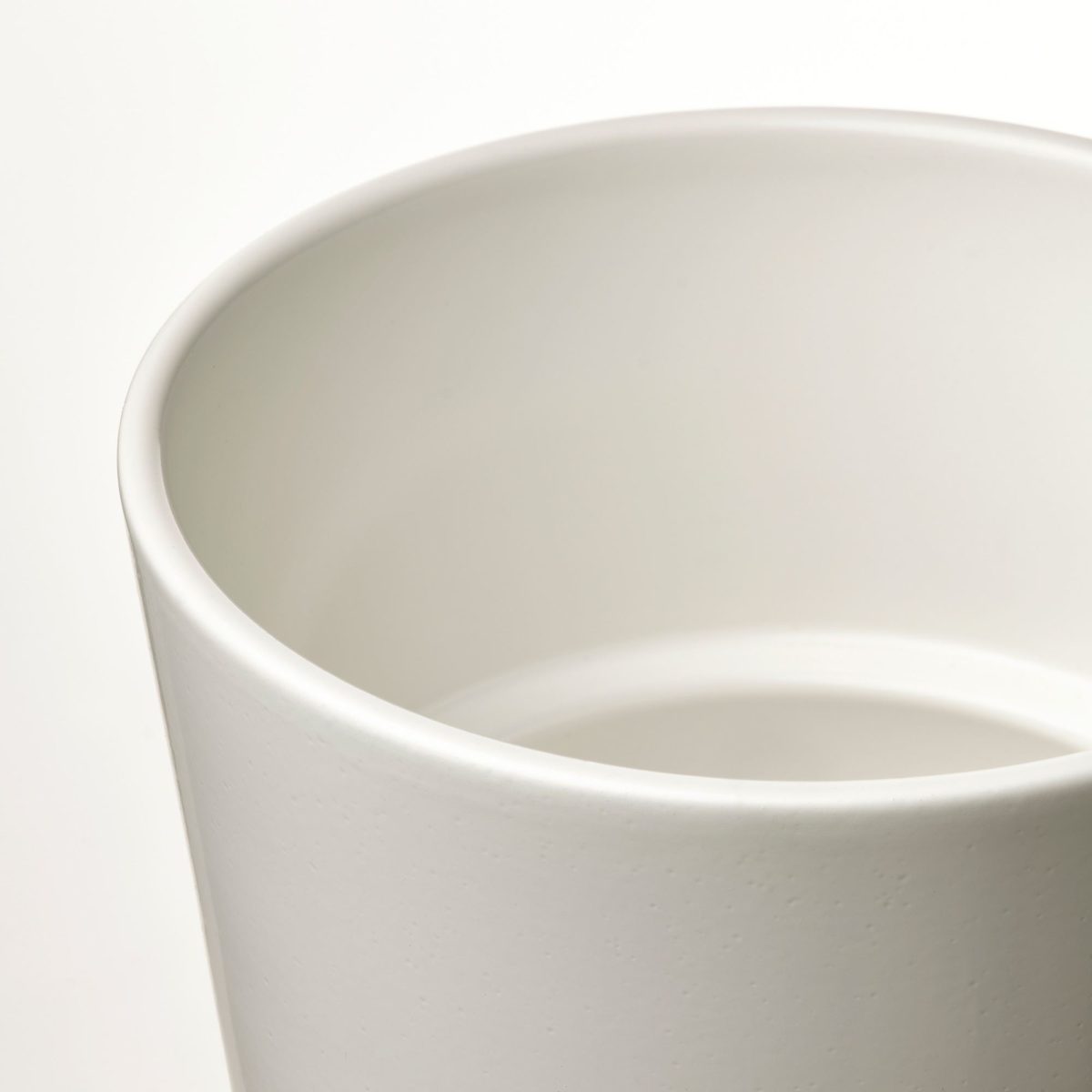 Toprak Saksı, Beyaz, 9 cm, İç Mekan – 3. görsel