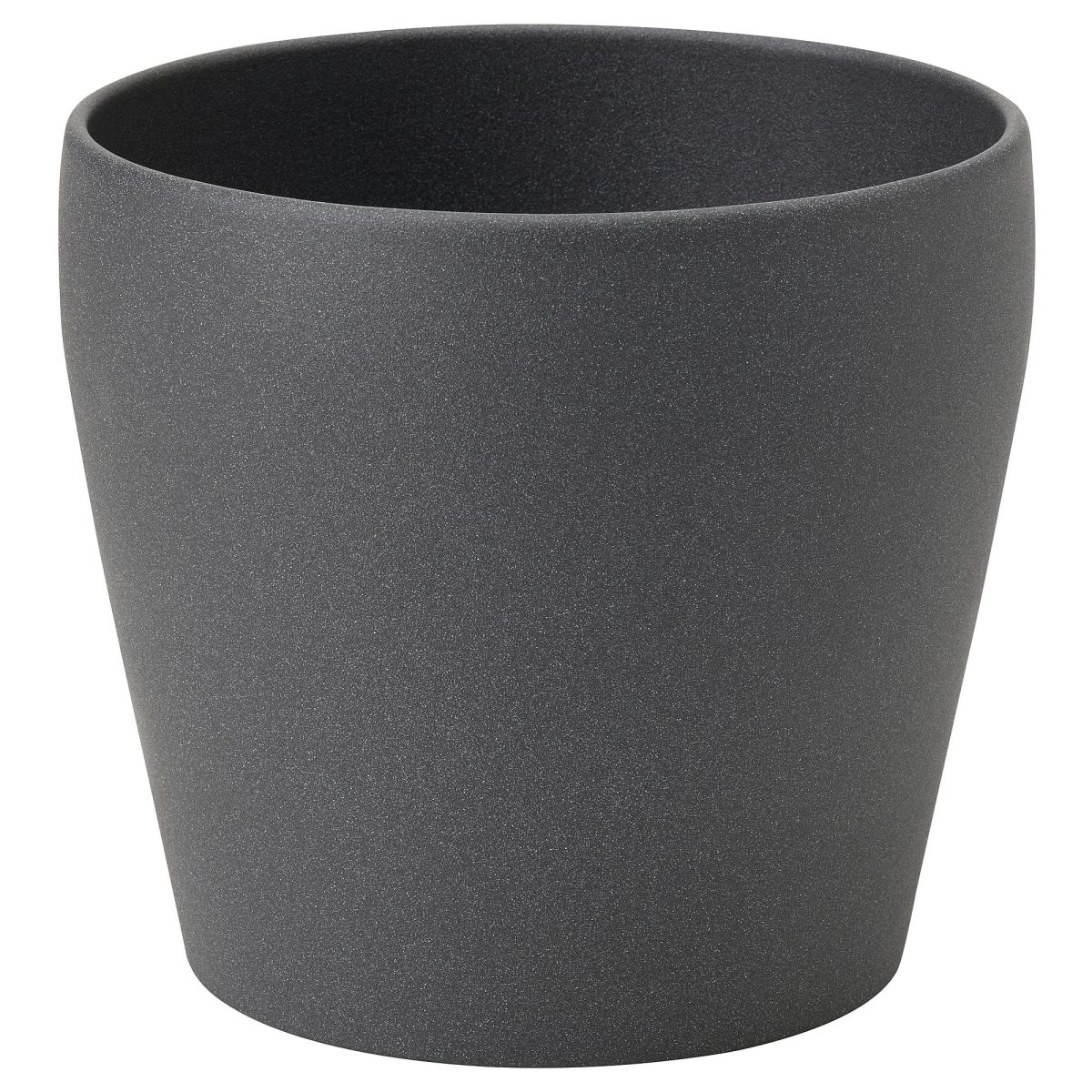 Toprak Saksı, Koyu Gri, 15 cm